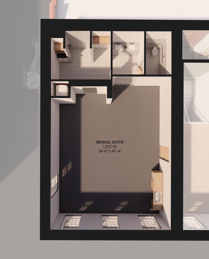 35 Prioleau - 3D Plan - Bridal Suite