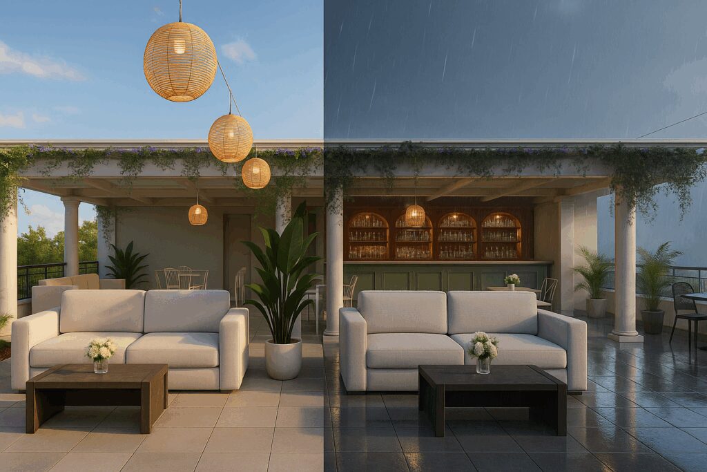 Planning a Rain-Proof Celebration on a Rooftop at an All-Weather Wedding Venue