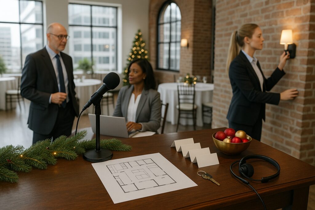 Holiday Parties Downtown at a Corporate Events Venue Charleston, SC Teams Love